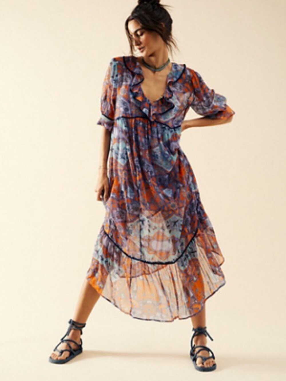 Free People Carmella Maxi Dress (XS)